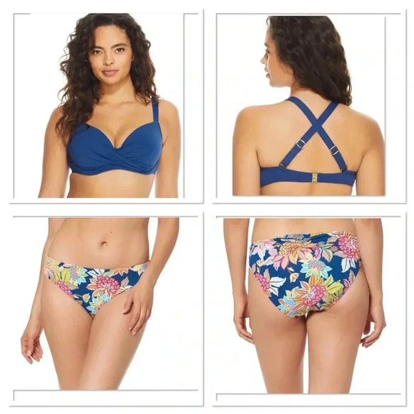 Bleu Rod Beattie Two Piece Bikini Swimsuit - Picture 1 of 14
